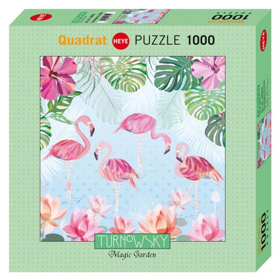Puzzle Heye Flamencos y Lirios de 1000 Piezas