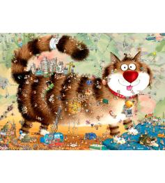 Puzzle Heye Gato con Vida de 1000 Piezas