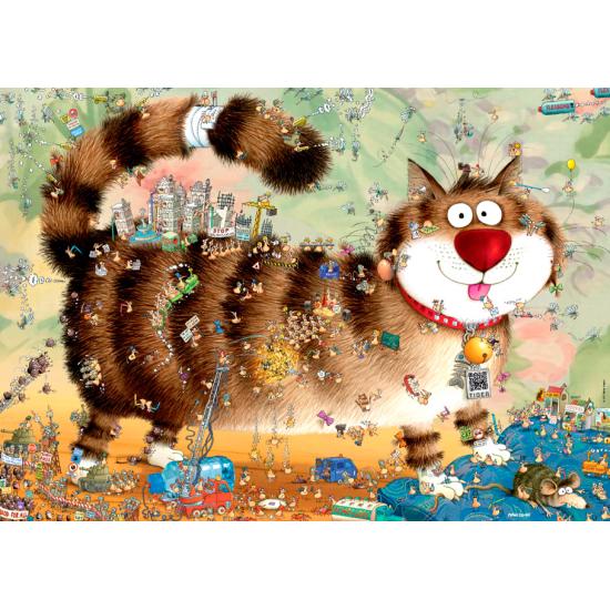 Puzzle Heye Gato con Vida de 1000 Piezas