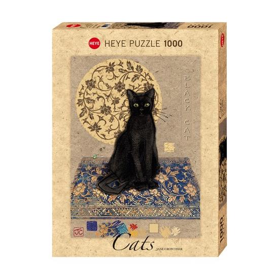 Puzzle Heye Gato Negro Sobre la Alfombra de 1000 Piezas