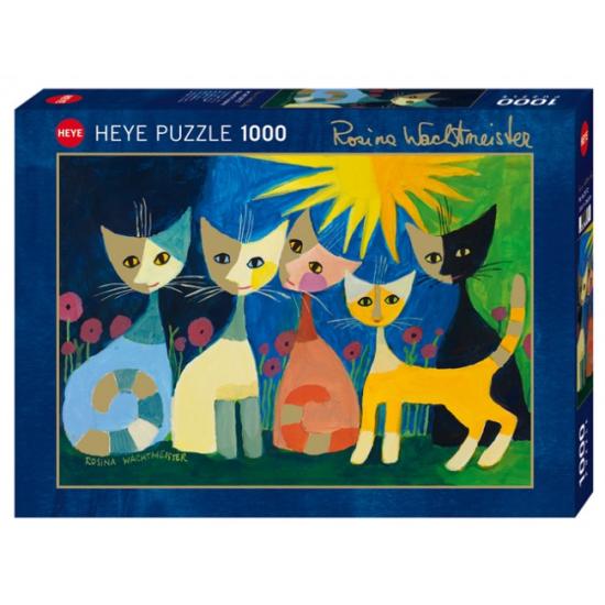 Puzzle Heye Gatos Llenos de Color de 1000 Piezas Puzzle Heye Gatos Llenos de Color de 1000 Piezas