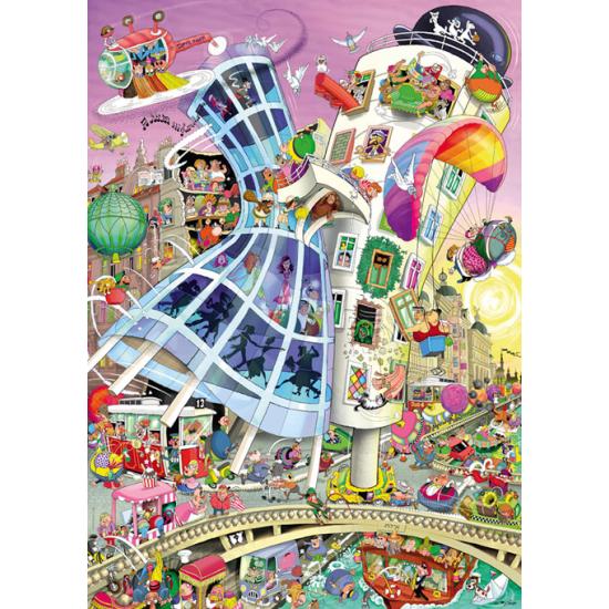 Puzzle Heye Ginger y Fred (Caja Triangular) de 1000 Piezas Puzzle Heye Ginger y Fred (Caja Triangular) de 1000 Piezas