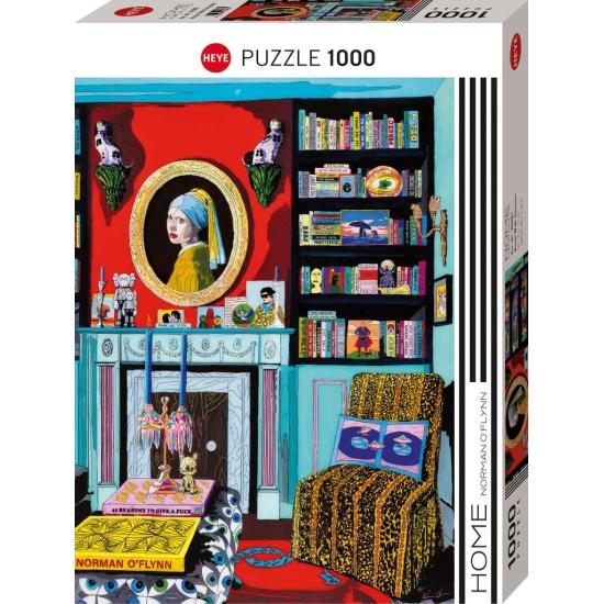 Puzzle Heye Habitación con Vermeer de 1000 Piezas