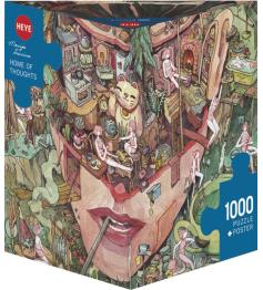 Puzzle Heye Hogar de Pensamientos Caja Triangular de 1000 Pzs