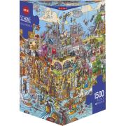 Puzzle Heye Hollyworld Caja Triangular de 1500 Pzs