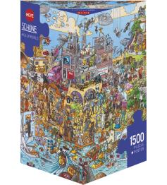 Puzzle Heye Hollyworld Caja Triangular de 1500 Pzs