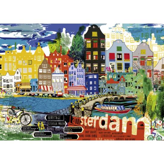 Puzzle Heye I Love Amsterdam de 1000 Piezas