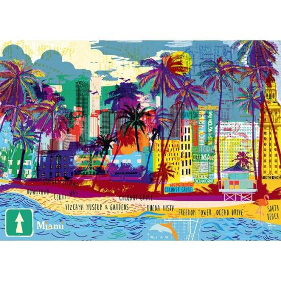 Puzzle Heye I Love Miami de 1000 Piezas
