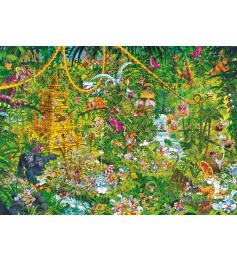 Puzzle Heye Jungla Profunda, Caja Triangular de 2000 Piezas