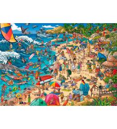 Puzzle Heye La Costa, Caja Triangular de 1000 Piezas