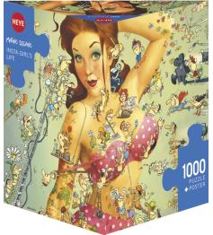 Puzzle Heye La Vida de Insta-Girl Caja Triangular de 1000 Pzs