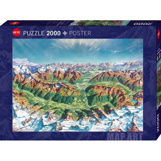 Puzzle Heye Los Alpes de 2000 Piezas