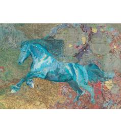 Puzzle Heye Mapa Caballo de 2000 Piezas