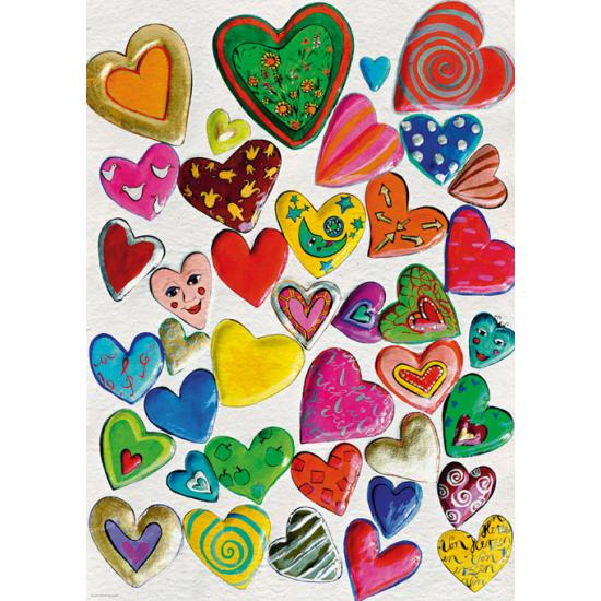 Puzzle Heye Mix de Corazones de 1000 Piezas Puzzle Heye Mix de Corazones de 1000 Piezas