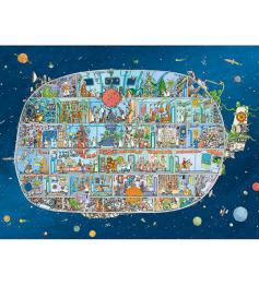 Puzzle Heye Nave Espacial, Caja Triangular de 1500 Piezas