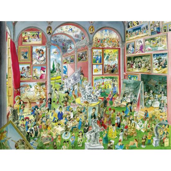 Puzzle Heye Obras Maestras Caja Triangular de 1500 Pzs