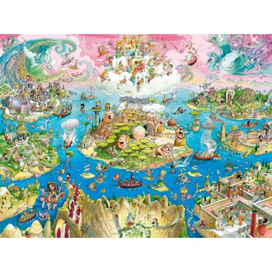 Puzzle Heye Odisea, Caja Triangular de 1500 Piezas