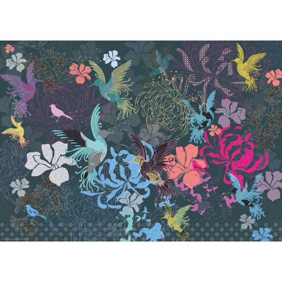 Puzzle Heye Pájaros y Flores de 1000 Piezas