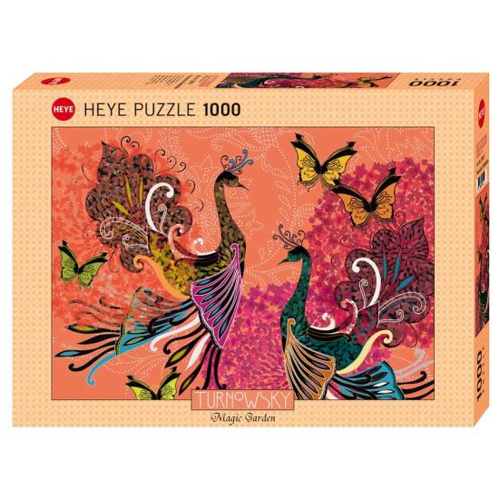 Puzzle Heye Pavos Reales y Mariposas de 1000 Piezas