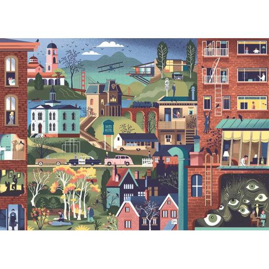 Puzzle Heye Películas De Hitchcock de 1000 Piezas