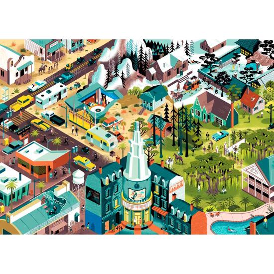 Puzzle Heye Películas de Quentin Tarantino de 1000 Piezas Puzzle Heye Películas de Quentin Tarantino de 1000 Piezas