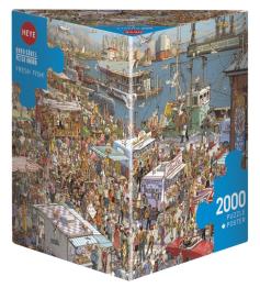 Puzzle Heye Pescado Fresco Caja Triangular de 2000 Piezas