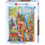 Puzzle Heye Pueblo con Encanto, Arcos Rojos de 1000 Piezas