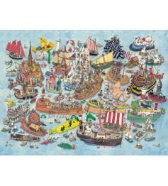 Puzzle Heye Regata, Caja Triangular de 1500 Piezas