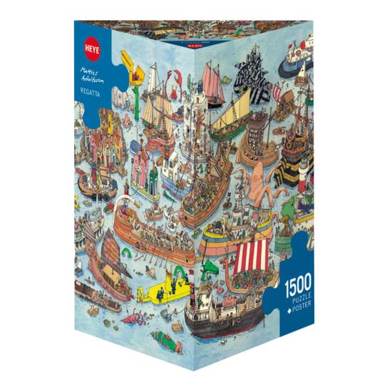 Puzzle Heye Regata, Caja Triangular de 1500 Piezas Puzzle Heye Regata, Caja Triangular de 1500 Piezas