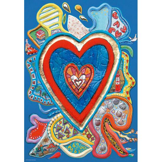 Puzzle Heye Rojo y Azul de 500 Piezas Puzzle Heye Rojo y Azul de 500 Piezas