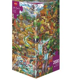 Puzzle Heye Safari Exótico Caja Triangular de 2000 Piezas