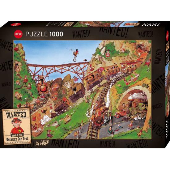 Puzzle Heye Se Busca Getaway Car Fred de 1000 Piezas