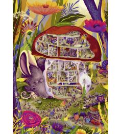 Puzzle Heye Seta Viviente, Caja Triangular de 1000 Piezas