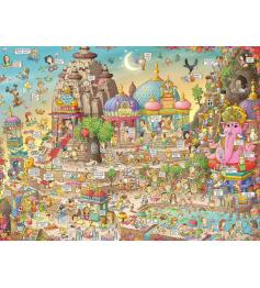 Puzzle Heye Yogaland Caja Triangular de 1500 Piezas