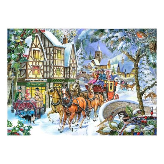 Puzzle House Of Puzzles Carruaje De Nieve XXL 500 Piezas