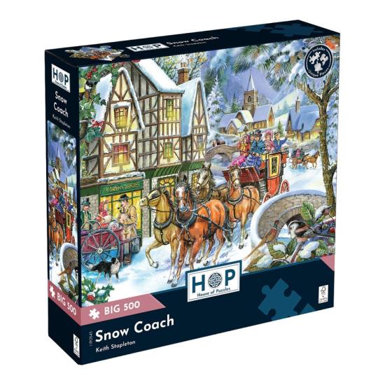 Puzzle House Of Puzzles Carruaje De Nieve XXL 500 Piezas