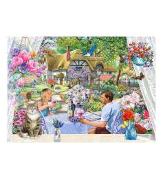 Puzzle House Of Puzzles Disfrutando del Jardín XXL 500 Piezas