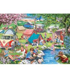 Puzzle House Of Puzzles Camping Perfecto de 1000 Piezas