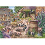 Puzzle House Of Puzzles Pandemonio de Cerditos 500 Piezas