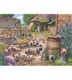 Puzzle House Of Puzzles Pandemonio de Cerditos 500 Piezas