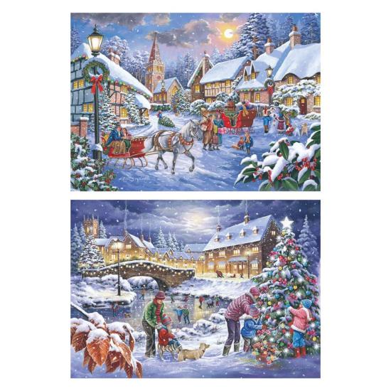 Puzzle House Of Puzzles Se Acerca La Navidad XXL 2 x 500 Piezas