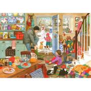 Puzzle House Of Puzzles Sombreros y Botas de Agua de 1000 Piezas