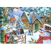 Puzzle House Of Puzzles Vista del Muñeco de Nieve 1000 Piezas