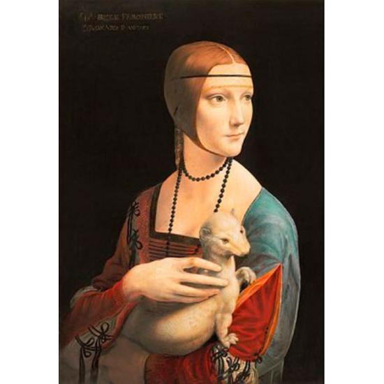 Puzzle Impronte Edizioni La Dama del Armiño de 1000 Piezas