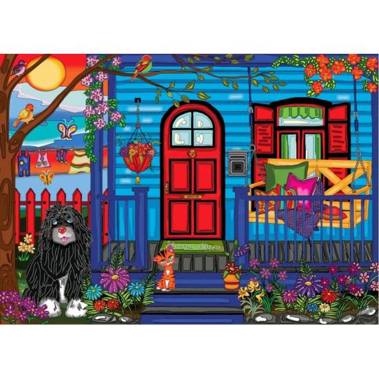 Puzzle Jacarou Mi Pequeña Casa Azul de 1000 Piezas Puzzle Jacarou Mi Pequeña Casa Azul de 1000 Piezas