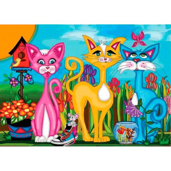 Puzzle Jacarou Rosy, Sunny y Sky de 1000 Piezas Puzzle Jacarou Rosy, Sunny y Sky de 1000 Piezas