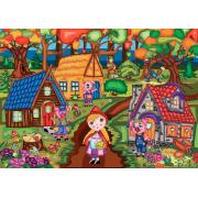 Puzzle Jacarou Tres Cerditos Amigables de 1000 Piezas