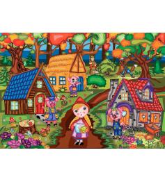 Puzzle Jacarou Tres Cerditos Amigables de 1000 Piezas