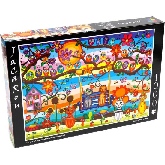 Puzzle Jacarou Un Concierto Miausical de 1000 Piezas Puzzle Jacarou Un Concierto Miausical de 1000 Piezas