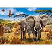 Puzzle Jumbo Animales de la Sabana Africana de 500 Piezas